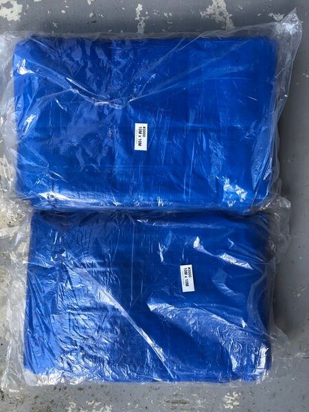ブルーシート厚手 10m×10m #3000 2枚セット。