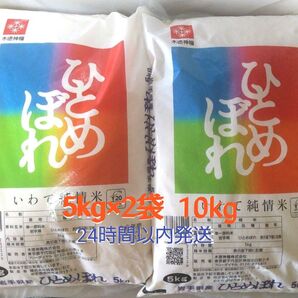 令和6年度 岩手県産 ひとめぼれ 5kg×2袋 10kg 白米 いわて純情米 単一原料米 送料無料
