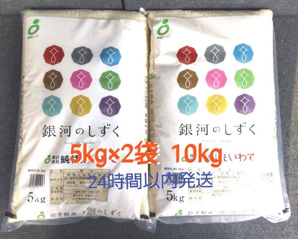 令和6年度 岩手県産 銀河のしずく 5kg×2袋 10kg 白米 特A ブランド米 送料無料 24時間以内発送