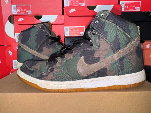 【USED】Nike SB Dunk High "FiveOneO Camo"