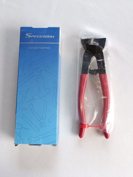 SPEEDWOX タイルニッパー タイルカッター モザイクタイルの喰切 食い切り 切断 ガラス施工工具 全長195mm