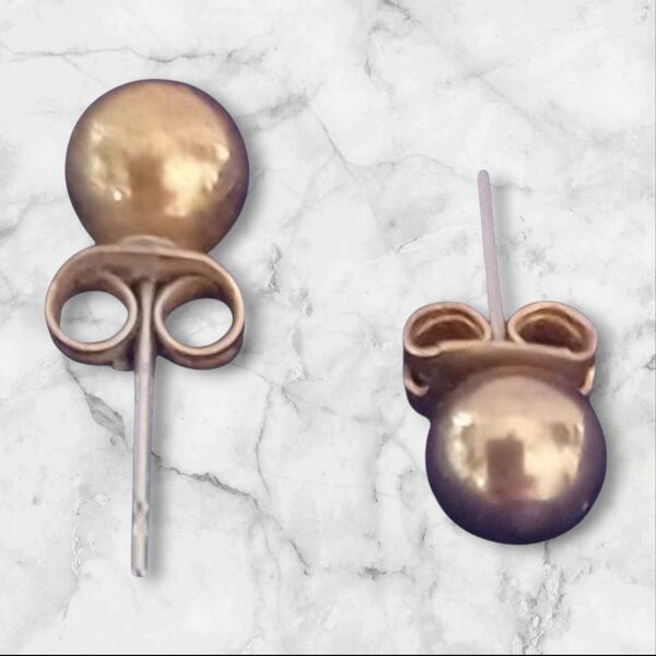 スタッドピアス フックピアス ハンドメイド ミニサイズ ペアセット アクセサリー ヴィンテージ