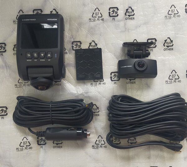COMTEC コムテック HDR360GW 前後カメラ ドライブレコーダー セット DC12V/24V ドラレコ証拠事故撲滅保険