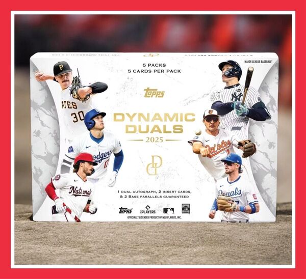【限定在庫残5個!!】2025 Topps Dynamic Duals Baseball Hobby Box 大谷翔平
