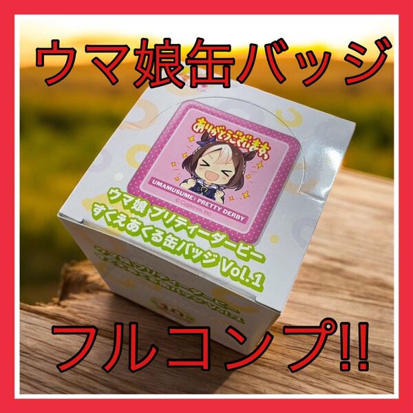 ウマ娘 プリティーダービー すくえある缶バッジVol1 全10種 フルコンプセット 1Box
