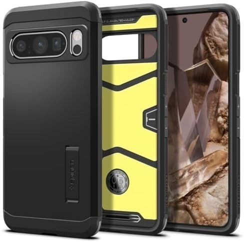 Spigen Google Pixel8 Pro ケース スタンド付き 黒 ブラ
