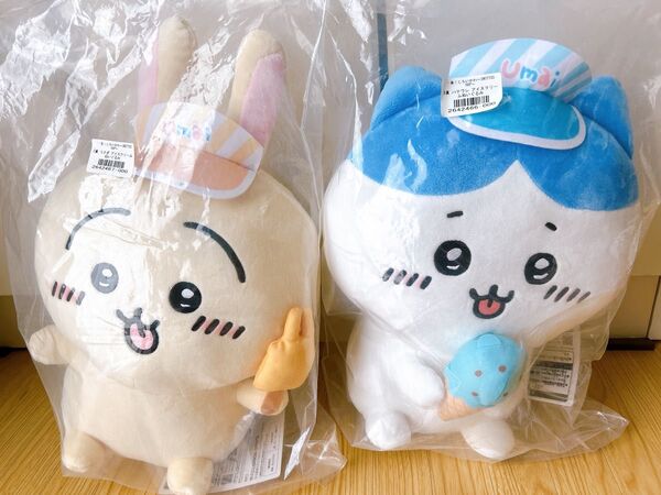 ちいかわ ハチワレ うさぎ アイスクリーム 一番くじ ぬいぐるみ B賞 C賞