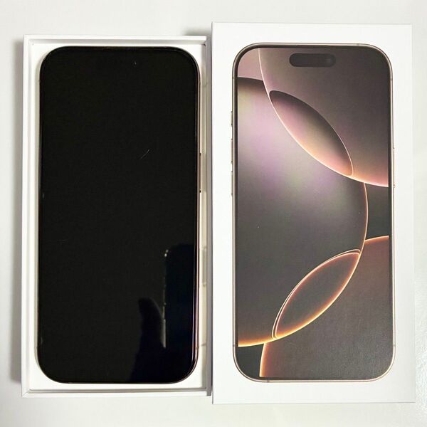 極美品 Apple iPhone16 Pro 128GB SIMフリー デザートチタニウム