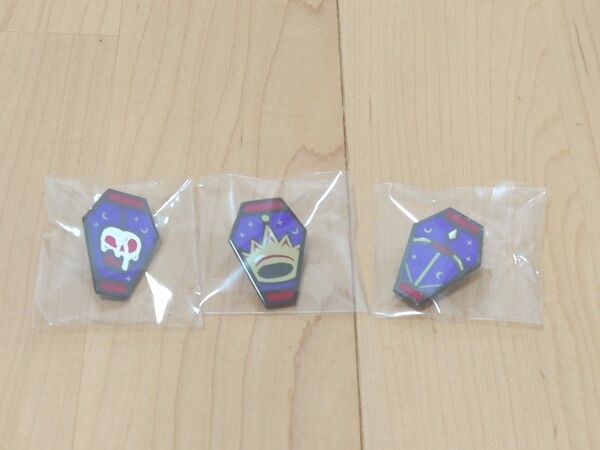 ☆ツイステ☆ ヴィル・エペル・ルーク キャラクターアイコンピンズ ポムフィオーレ寮 ツイステッドワンダーランド