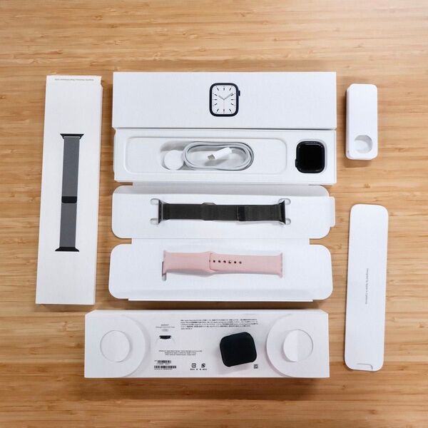 【純正バンド2本付】Apple Watch Series 7 41mm ミッドナイト アルミ GPS