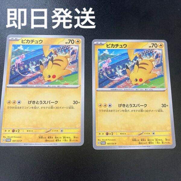 ポケカ ピカチュウ げきとうスパーク PROMO 2枚 プロモ ジムバトル ジムイベント 配布物 非売品 ポケモンカードゲーム