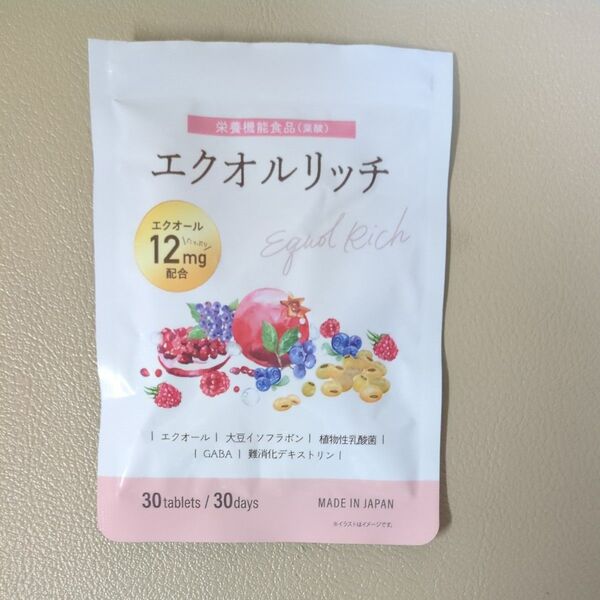 エクオルリッチ 栄養機能性食品 葉酸 30粒