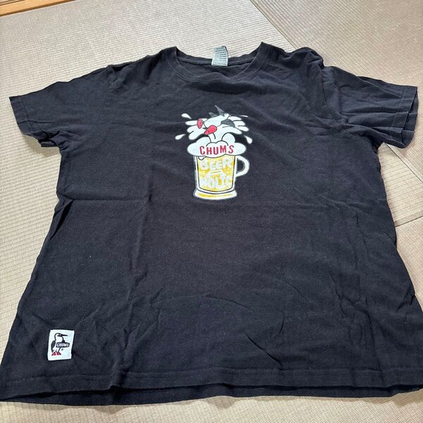 チャムス tシャツ サイズM ブラック
