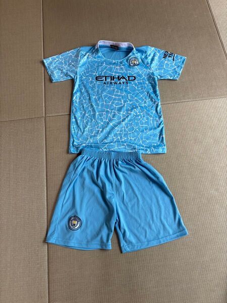 マンチェスターシティ ホーム 20/21 子供用 海外 サッカー レプリカ ユニフォーム トップス Tシャツ ズボン 半袖