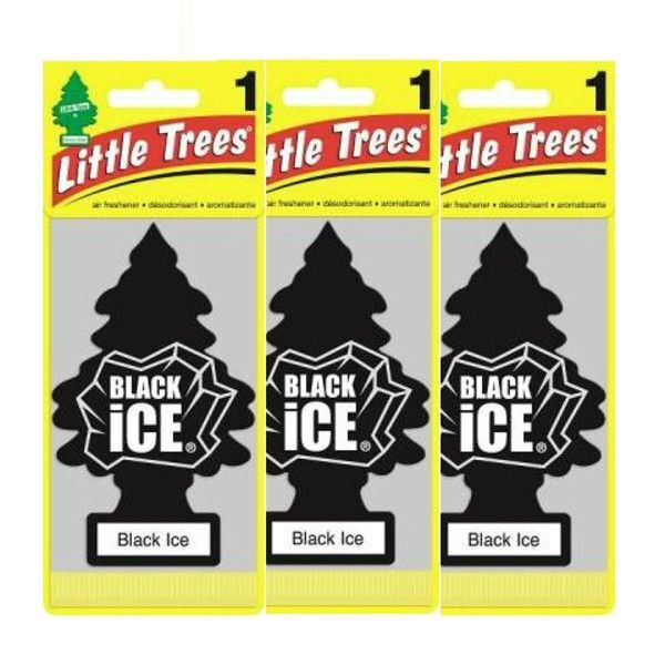 Little Treesリトルツリーエアーフレッシュナーブラックアイス3枚セット USDM 芳香剤