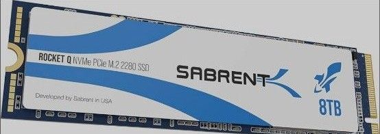 SABRENT Q NVMe PCIe M.2 2280 SSD 8TB