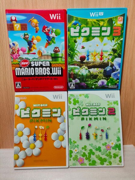 【wii ソフト】ピクミン 3 2 1 マリオ 4本セット