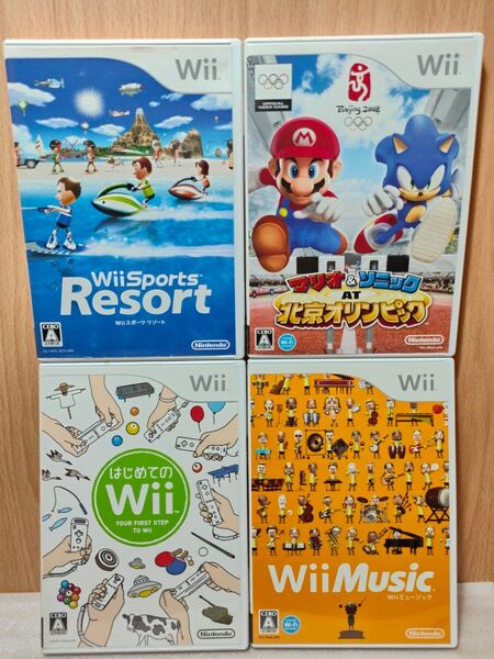 【Wii ソフト】はじめて スポーツ リゾート ミュージック マリオ ソニック