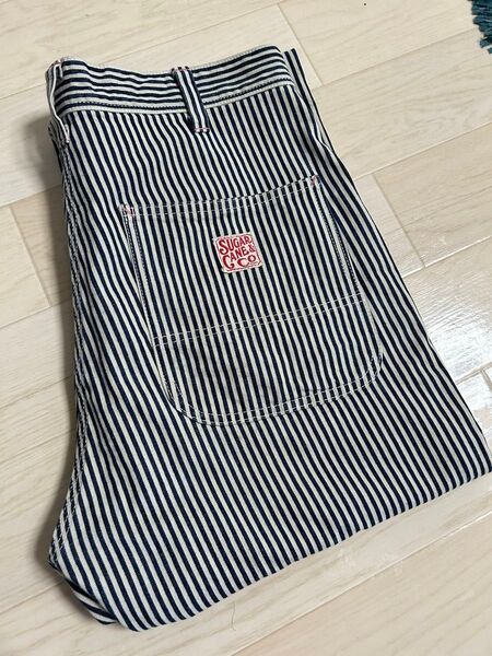 シュガーケーン ヒッコリー ワークパンツ W32 ペインターパンツ