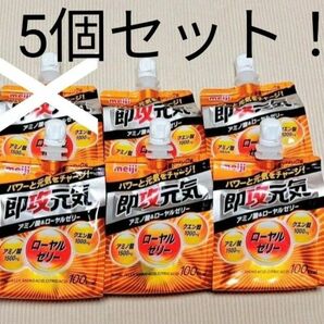 即攻元気ゼリー アミノ酸&ローヤルゼリー 栄養ドリンク味 5個 明治 栄養補助ゼリー