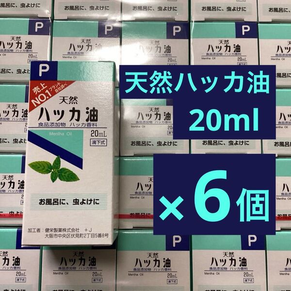 天然ハッカ油 20ml × 6個