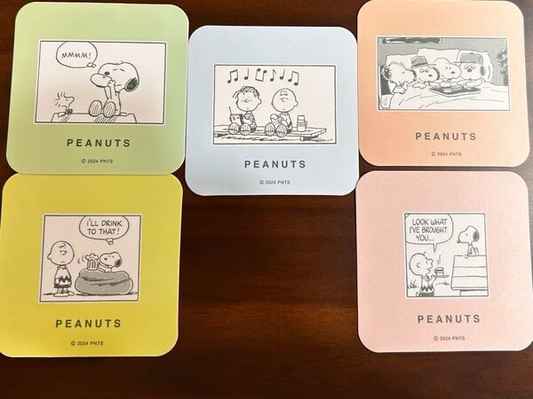 SNOOPYコースター5枚組