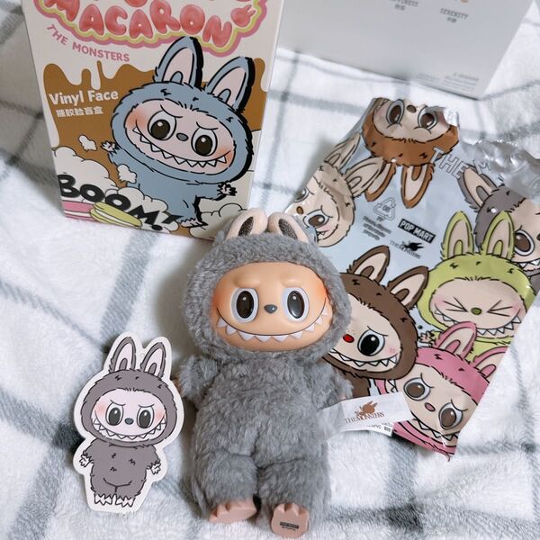 POP MART THE MACARON MONSTERS マカロン ポップマート ラブブ グレー セサミビーン