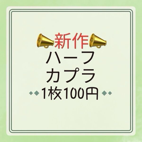 【新作】ハーフカプラ カプラ カップラップ 転写シール 防水シール