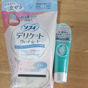 ソフィ デリケートウェットシート&and misu 生理中の不快感もスッキリ セット