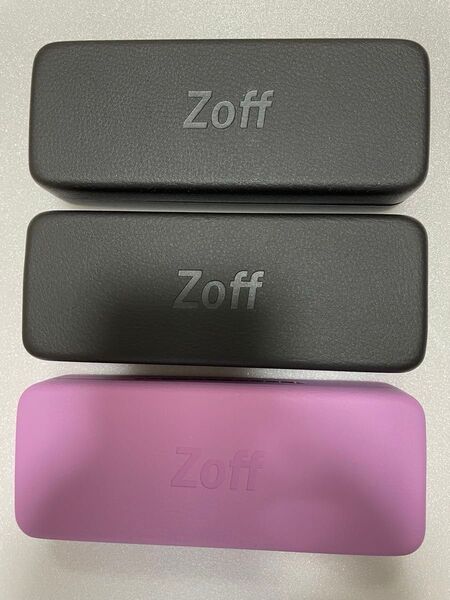 新品未使用 Zoff ゾフ メガネケース ハードタイプ メガネクロス付き