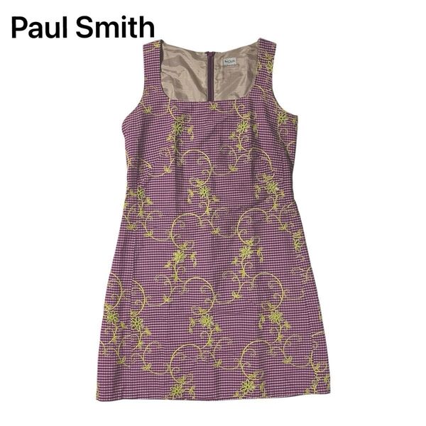 Paul Smith ポールスミス 花柄 ノースリーブミニワンピース