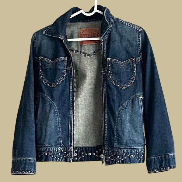 Hysteric Glamour ヒステリックグラマー スタッズ付き デニムジャケット フリーサイズ(XS相当)