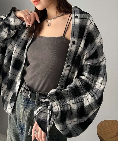 ZOZOTOWN Sクラシカルエルフ チェック柄 アウターシャツ