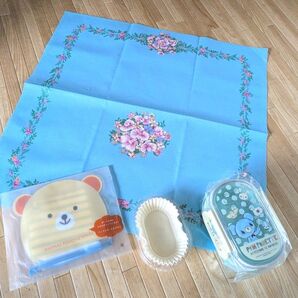 未使用 ポンポネット 二段お弁当箱&小物