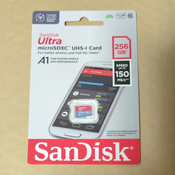 SanDisk Ultra microSDXCカード 256GB 新品未開封 SDSQUAC-256G-GN6MN