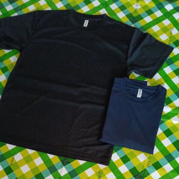 新品 glimmer グリマー 半袖 Tシャツ 2着 ブラックとネイビー L
