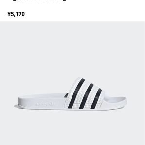 adidas アディダスオリジナルス アディレッタ ナイキ Nike サンダル ぺたんこサンダル ホワイト 正規品 未使用品
