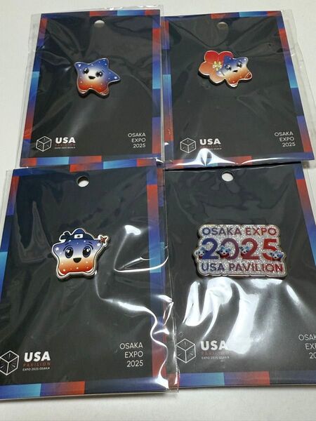 大阪万博 EXPO2025 アメリカパビリオン ピンバッジ 関西万博 USA アメリカ パビリオン ピンバッチ