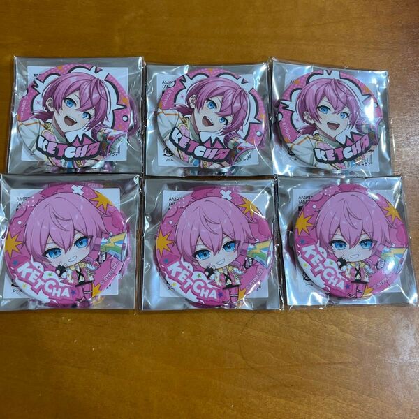 AMPTAK×COLORS ランダム缶バッジ (AMPTAK×レインボーロード中77%ver.) けちゃ