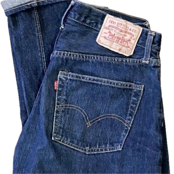 ビッグE後期・ボタン裏16 60s LEVI’S 502 w32 濃紺 赤耳 bigE ヴィンテージ リーバイス