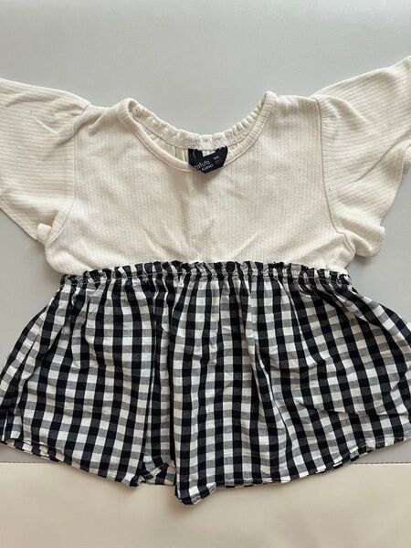 80センチ 半袖Tシャツ ワンピース 女の子 キッズ 子供服 チュニック
