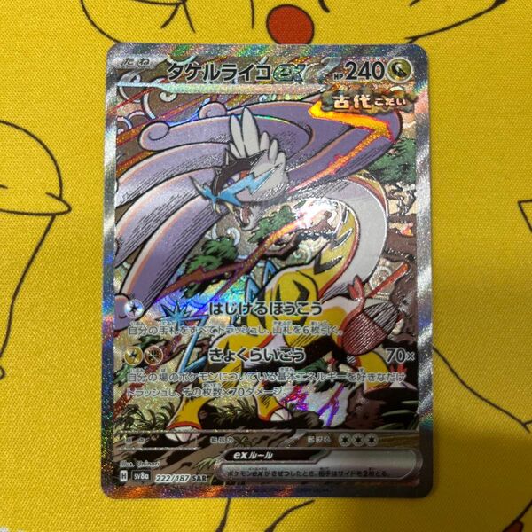 ポケモンカード タケルライコex SAR