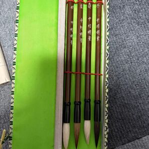中国製 毛筆 4本セット