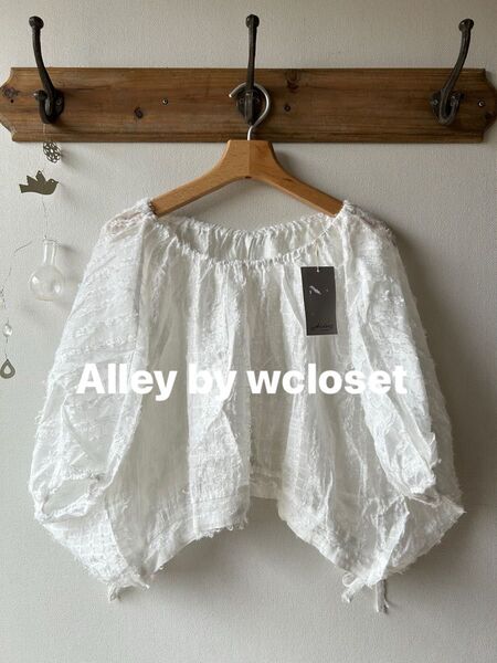 Alley by w closet アリーバイダブルクローゼット ふさふさフリンジトップス ホワイト フリーサイズ