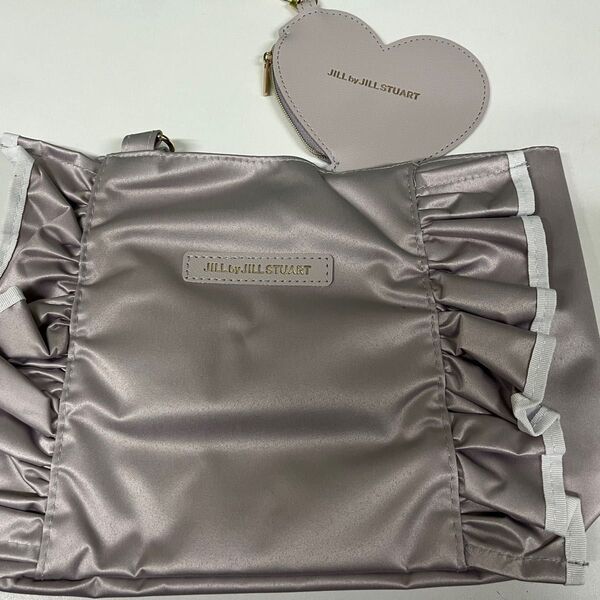 sweet 付録 JILL by JILLSTUART ハート形チャームつきフリルトートバッグ