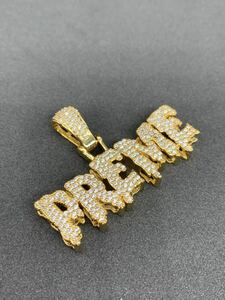 ゴールド PREME プレム ブリンブリン ネックレス ヒップホップ ラッパーペンダントトップ