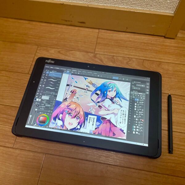 \わけあり特価/ 富士通 ワコム 新しめ 筆圧対応 お絵描きタブレット 128GB Wi-Fi Windows11