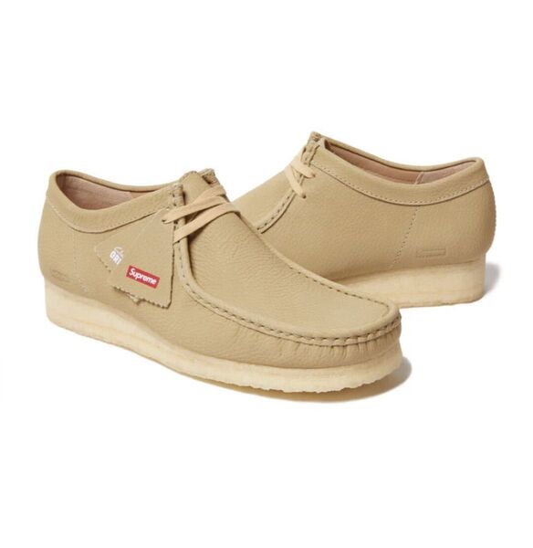 Supreme × Clarks Reflective Wallabee "Natural"
