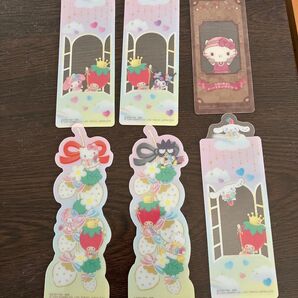 ブックマークコレクションいちご新聞サンリオキャラクターズ キティ マイメロディ クロミ シナモロール バツ丸いちごの王様6枚セット