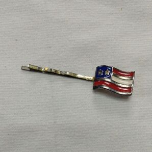 アメリカ国旗モチーフ ヘアピン
